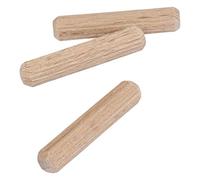 Trend Beech Wood Dowels, Pack of 500, 6mm Diameter x 30mm Length, Grooved for Efficient Gluing of MDF & Chipboard Joinery, DWL/1/500