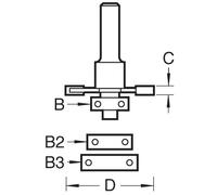 Trend C152X1/4TC C152 x 1/4 TCT Bearing Guided Biscuit Jointer 4.0 x 37.2mm