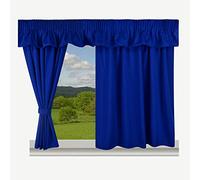 Trend Blackout & Thermal Lining Caravan Curtains - Fully Lined 3” Pencil Pleat Panels - 100% Polyester Royal Blue, 44” W x 42” Drop