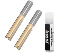 Trend Br01X1/2Tc 50mm 1/2 Tct Straight Kitchen Worktop Router Cutter Br01 Bit X2