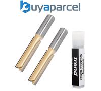 Trend BR01X1/2TC 50mm 1/2 TCT Straight Kitchen Worktop Router Cutter BR01 Bit X2