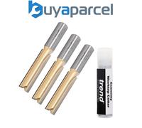 Trend BR01X1/2TC 50mm 1/2 TCT Straight Kitchen Worktop Router Cutter BR01 Bit x3