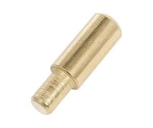 Trend Brass Plated Shelf Support, Pack of 12, 5mm Pin, 100kg Load Capacity, Routing Workshop Jigs Compatible, SS/B5/12