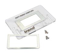 Trend Butt Hinge Jig Template for On-Site Routing, Clear Acrylic | Accurate Template For Routing Butt Hinges On Site In Clear Acrylic For Easy Positioning, TEMP/BH/A