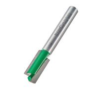 Trend CraftPro Straight Two Flute Router Cutter Bit, 1/4 Inch Shank, 9mm Cut Diameter & 19mm Cut Length, Tungsten Carbide Tipped, C012BX1/4TC