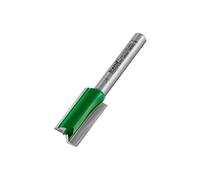 Trend CraftPro Straight 2-Flute Router Bit – 1/4 in Shank, 12.7mm x 25.4mm, Carbide Tipped
