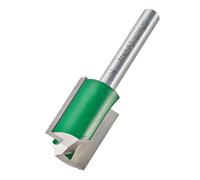 Trend CraftPro Straight Two Flute Router Cutter Bit, 1/4 Inch Shank, 18mm Cut Diameter & 25mm Cut Length, Tungsten Carbide Tipped, C028AX1/4TC, Silver