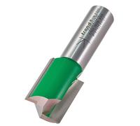 Trend CraftPro Straight Two Flute Router Cutter, 1/2 Inch Shank, 19.1mm Cut Diameter, 25.4mm Cut Length, Tungsten Carbide Tipped, C030X1/2TC