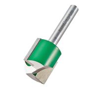 Trend CRAFTPRO Router Cutter, 2-Flute Straight, 22.2mm x 19.1mm, 1/4" Shank, Carbide Tipped