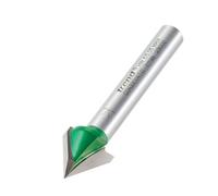 Trend C043X1/4Tc 1/4" Chamfer V Groove Cutter 60 Degree Angle Slot Router Bit