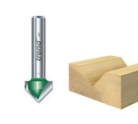 Trend C044X1/4Tc C044 X 1/4 Tct Craftpro Chamfer V-Groove Cutter 45 6.0 X 12.7mm
