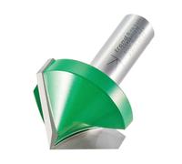 Trend Chamfer Router Cutter, 1/2 Inch Shank, 38mm Cut, 45 Degree V Groove