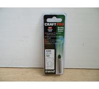 Trend CRAFTPRO Cavetto Router Bit C053X1/4TC - 1/4" Shank, 4.8mm Radius, 9.5mm Cut