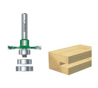Trend Bearing Guided Biscuit Jointer Router Cutter, 1/4 Inch Shank | Bearing Guided For Accurate Biscuit Slots. Tungsten Carbide Tipped, 4mm Cut Length For Sizes 0, 10 And 20, C152X1/4TC