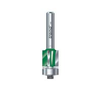 Trend CraftPro Trimmer Router Bit C205X1/4TC - 3-Flute, Bearing-Guided, 1/4" Shank, 12.7x25mm TC