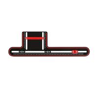 Trend Cabinet Hardware Drilling Jig, Self-Centring, 30-120 mm | Accurate Handle And Knob Installation With Self-Centring Scales, Adjustable Edge Guide For Doors Up To 600 mm Wide, CAB/JIG/A