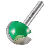 Trend Cavetto Router Cutter, 1/4 Inch Shank, 12.7mm Radius, 25.4mm Cut Dia | For Smooth Cavetto Profiling In Wood, With Tungsten Carbide Tipped Edges And A 1/4 Inch Shank, C058X1/4TC
