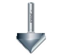 Trend Professional Chamfer V Groove Router Cutter, 1/2 Inch Shank, 45-Degree, 19.4mm Cut Diameter, 9.2mm Cut Length, Tungsten Carbide Tipped, 11/3X1/2TC
