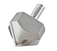 Trend Professional Chamfer V Groove Cutter, 45-Degree, 1/2 Inch Shank, 51mm Cut Diameter & 25mm Cut Length, Tungsten Carbide Tipped, 10/12X1/2TC