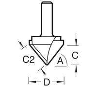 Trend Chamfer V Groove Router Cutter