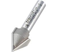 Trend Professional Chamfer V Groove Router Cutter, 60 Degrees Angle, 1/4 Inch Shank, 12.7mm Diameter and 10.3mm Cut Length, Tungsten Carbide Tipped, 11/5X1/4TC