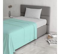 Trend Chic Bedding Set, 100% Cotton, Made in Italy, Queen Size, Aqua Green