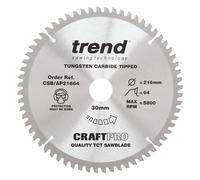 Trend Circular Saw Plastic / Alluminium / Alloys 160-305mm Dia. FULL RANGE