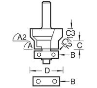 Trend Combi Trimmer 24Mm Diameter Pk 1 46/06X1/4TC