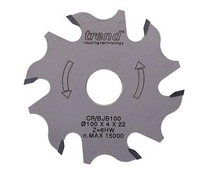 Trend CR/BJB100T CraftPro Biscuit blade 100mm diameter x 6T x 22mm thin body