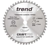 Trend Craft Anti Kickback Thin Kerf Circular Saw Blade 184mm 48T 16mm