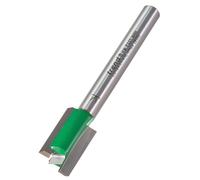 Trend CraftPro 2-Flute Straight Router Bit C019AX1/4TC – 1/4in Shank, 12×19mm, TCT, Silver