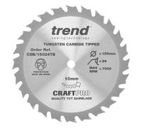 Trend Craft Saw Blade 150 X 24 Teeth X 10 Thin Pk 1 CSB/15024TB