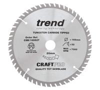 Trend Craft Saw Blade 165Mm X 52 Teeth X 20 Thin Pk 1 CSB/16552T