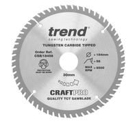Trend Craft Saw Blade 184Mm X 58 Teeth X 30Mm Pk 1 CSB/18458