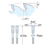 CraftPro TCT Cordless Thin Kerf Combination Sawblade for Wood, 190mm Diameter, 30mm Bore, 36 Teeth, 1.6mm Kerf, +25 Hook, CSB/19036TC