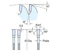 Trend Craft Saw Blade Aluminium And Plastic 216Mm X 64 Teeth X 30Mm Pk 1 CSB/AP21664A
