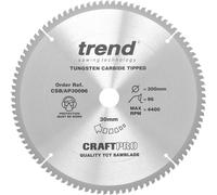 Trend CRAFTPRO Aluminium and Plastic Cutting Saw Blade 300mm 96T 30mm