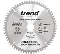 Trend CRAFTPRO Aluminium and Plastic Cutting Saw Blade