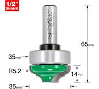 Trend CRAFTPRO Bearing Guided Classic Broken Ogee Router Cutter