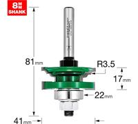 Trend CRAFTPRO Bearing Guided Flat Classic Router Cutter