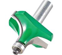 Trend CraftPro Bearing Guided Round Over Router Cutter, 1/2 Inch Shank with 19mm Radius and 25mm Cut Length, Carbide Tipped, C079AX1/2TC