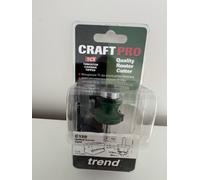 Trend Corner Bead Router Cutter C130X1/4TC, 1/4" Shank, 26mm Dia, 16mm Cut, Tungsten Carbide Tipped