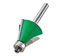Trend CraftPro Chamfer Router Cutter C138BX1/4TC – 1/4in Shank, 30.9mm, 67.5° V, Tungsten Carbide