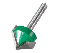 Trend CraftPro Chamfer Router Bit C045X1/4TC – 25.4mm, 1/4in Shank, 45° V-Groove, Carbide Tipped