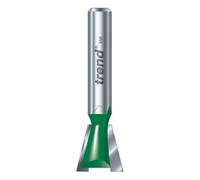Trend CraftPro Dovetail Router Cutter, 1/4 Inch Shank, 12.7mm Cut Diameter & 104 Degree Spur, Tungsten Carbide Tipped, C041X1/4TC