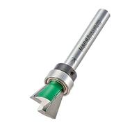 Trend CraftPro Dovetail Router Cutter, 1/4 Inch Shank, 15mm Cut Diameter & 104 Degree Spur, Tungsten Carbide Tipped, CC162AX1/4TC