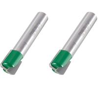Trend CraftPro Flat Draining Groove Straight Router Cutter Bit, 1/2 Inch Shank, 2.5mm Cut Diameter & 20mm Cut Length, Tungsten Carbide Tipped, C306X1/2TC (Pack of 2)
