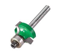 Trend CraftPro Guided Rounded Over Router Cutter Bit, 1/4 Inch Shank, 6mm Radius and 12mm Cut Length, Tungsten Carbide Tipped, C075AX1/4TC