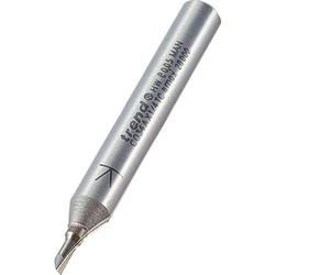 Trend CraftPro One Flute Straight Router Cutter Bit, 1/4 Inch Shank, 2mm Cut Diameter & 5mm Cut Length, Tungsten Carbide Tipped, C034AX1/4TC