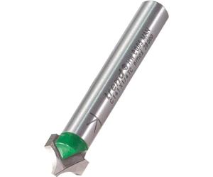 Trend CraftPro Ovolo Panel Veining Router Cutter, 1/4 Inch Shank | Creates Decorative Ovolo Panel Veining Cuts With 4.8 mm Radius, 7.5 mm Cut Length And Carbide-Tipped Edges, C141X1/4TC